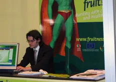 Italian stand for Fruitness campaign. This stand was placed within the Italian exhibition (Piazza Italia) at Fruit Logistica