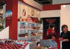 Stand of Melannurca Campana, the red PGI apple