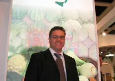 Ortodaunia sales manager Germano Maestri within the region Puglia exhibition