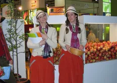 Two ladies with traditional Tirolean clothings