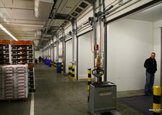 Zicht op de dockboards aan de verladingszijde