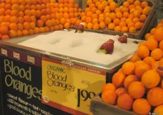 Whole Foods; bloedsinaasappelen: vers en geperst