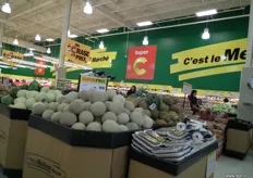 Meloenen voor 99 dollarcent (1 Can. dollar = 70 eurocent)