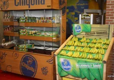 Bij Spiers stond een hele Chiquita stand met allerlei producten