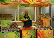 Nancy de Keyser promoot Zespri kiwifruit