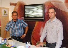 Ko Oostdijk en Jeroen op 't Hof in de stand van The Greenery