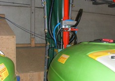 Spuit voor enkele en meerrijensysteem met meer luchtopbrengst