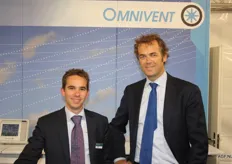 Paul Kok en Luuk Salomons van Omnivent. Het bedrijf is internationaal specialist op het gebied van ontwikkeling, fabricage en installatie van moderne ventilatie- en klimaattechnieken.
