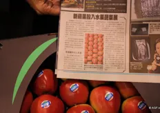 Kanzi-appelen in een lokale krant