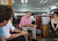 Paul Daley van Chef's Garden ontving ons. Hij is belevert de horeca-gelegenheden in Hong Kong