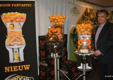 Gerben Molenbaan presenteert de Citrocasa sinaasappelpersmachine van Molenaar Foodfinish