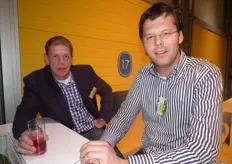 Willem Dijk jr met collega van Willem Dijk AGF