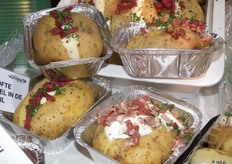 Speciaal voor het festival hadden ze de aardappelen bereidt en in schaaltjes gepresenteerd die de consument direct in de oven kan plaatsen