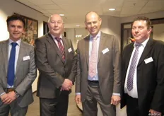 Van links naar rechts: Rick Rebergen, Jan Roozen, Werner Kastelein en Paul van der Es
