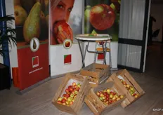Mooie opgestelde appelkisten in de stand van SmartFresh
