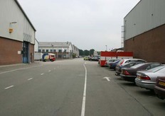 De weg op veiling ZON naar Blueberryworld. Links de ZON Verpakking.