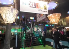 Deli XL had een compleet restaurant ingericht waar allerlei lekker van de leveranciers te proeven was.