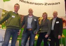 Frans van de Ploeg, Frank Druyff, Marion Vissers en Piet Steenks van Nickerson-Zwaan.