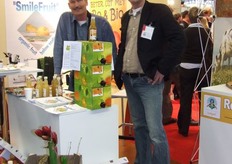 Harmen Peters van Biofruit en Wim Stoker van Smilefruit