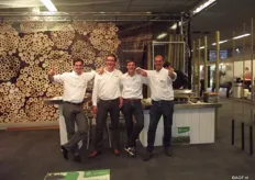 Het team van Van Nifterik: Maurits, Gerben, Geert en Teus