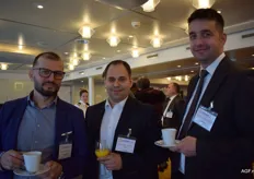 Istavan Koszo, Sandor Nagypeter en Peter Kelemen van FruitVeb uit Hongarije
