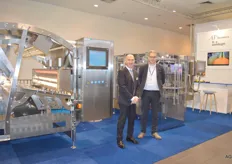 Stefano Bonacina van Buhler en Gerrit-Jan Langen van Bosch. Bosch maakt o.a. verticale, vorm, vul en sluitmachines en Buhler is producent van optische sorteermachines.