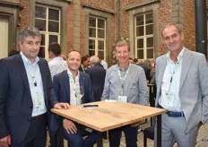 Johannes Runggaldier (VOG Products), Karl Heinz Schoweger, Markus Pischer en Alois Karl Alber (Juval Obstgen)
