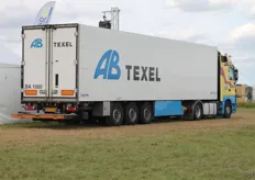 Ook AB Texel was vertegenwoordigt met hun vrachtwagens.
