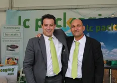 Pierre Vanier en David Simon, deel van de Franse collega's van LC Packaging.