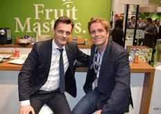 Fabien Dumont van FruitMasters en Willem Kampschoer van Kampexport