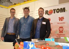 Peter Parms, Tom de Winter en Philippe Degré van tomatenspecialist Rotom NV. 