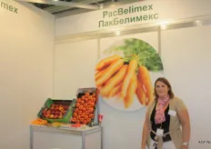 Valérie Braems van Pacbelimex exporteert groenten en aardbeien onder de merken Delicious en Pacbel