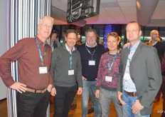 Noord-Hollanders zoeken elkaar op: Tim Kenter, Gerard Breed, Bernhard Slot, Hank Schouten en John Braas.