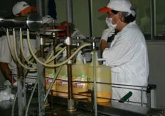 Dagelijkse productie verse jus d’orange voor de horeca in Chili.