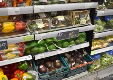 In vergelijking met Nederland is het schap met avocado's redelijk beperkt in het VK