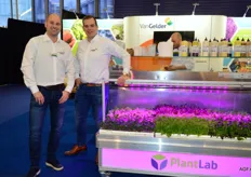 Michael van Lierop en Sander Broerse van Van Gelder. Voor deze beurs zelfs een complete PlantLab meegenomen.