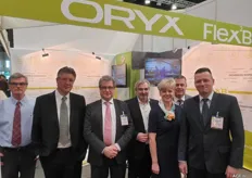 Het team van Oryx. Het bedrijf gaat zich richten op de Latijns-Amerikaanse markt door nieuwe Braziliaanse verkopers en door de software in het Portugees aan te bieden.