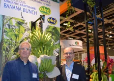 Hans Willem van der Waal en Frank Vermeersch van AgroFair. Fresh cut bananas, From our growers to you. Fairtrade en Organic bananen.