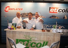 Aad Benner, Perry Kleiwegt, en Fons van Middendorp van Eticoll.