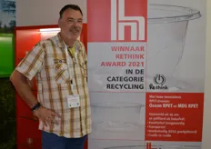 Jacco van der Kroon is kwaliteitsmanager bij Hordijk Verpakkingen. Dit bedrijf is winnaar van de Rethink Award 2021 in de categorie recycling. Rpet: Ocean Rpet en MDSpet.