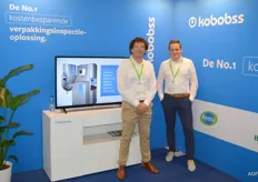 Peter de Jong en Martin van Pelt van Kobobss. Leverancier van inspectiesystemen voor verpakkingen. 