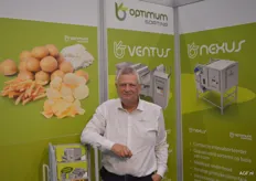 Frank Tukker van Optimum Sorting. Een leverancier van optische sorteermachines voor de AGF verwerkende industrie.