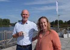 Hein Boon (RHP) en Sandra van der Veer (Oxin Growers)