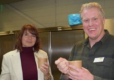 Sandra Keegel met collega Leon Vermeulen (ADN)