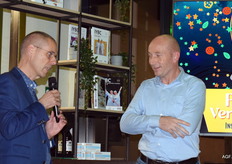 Marco Maasse verwelkomt Martijn Rosink in eigen huis. SVO vakopleiding food was gastheer van het ADN Event Ver(s)bijzonderen