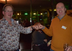 Marcel Bouwmeester en Gert-jan Wiemerink houden netjes afstand