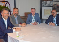 Coen Struijs (Rabobank), Roy Meenderink (Delaware), Ginjow de Jong (Delaware) en Jan Bakker (4Fruit)