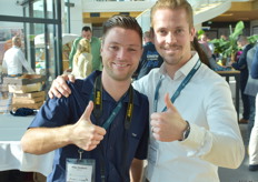 Hugo Huijbers (FreshPlaza.de) en Eddy Huijsmans (BPnieuws)