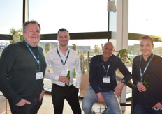 Bernhard Slot (MJ Pronk) en Niels van der Kruk, Richard van der Heide en Wessel Prins van Europe Retail Packing
