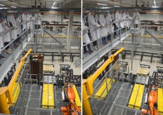 Een krattenrobot trok veel bekijks.